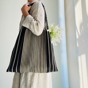 handmade Mexican artisan tote shopping bag/hammock bag/woven cloth bag/boho/eco